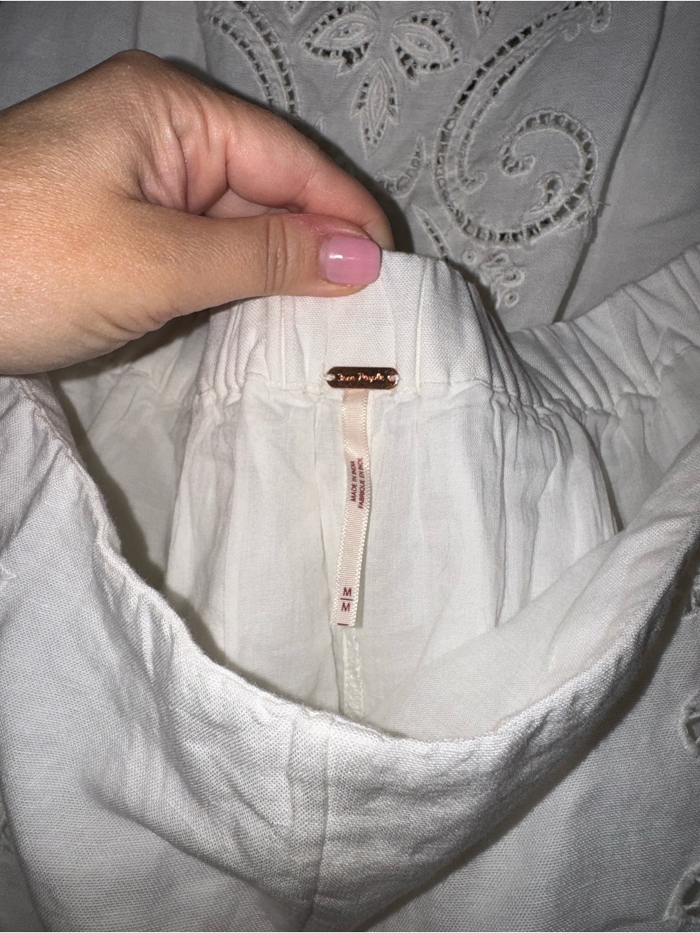 NWT Free People White Eyelet Set - Picture 5 of 6